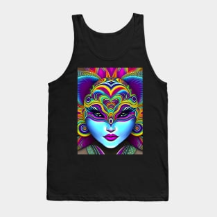 Catgirl DMTfied (9) - Trippy Psychedelic Art Tank Top